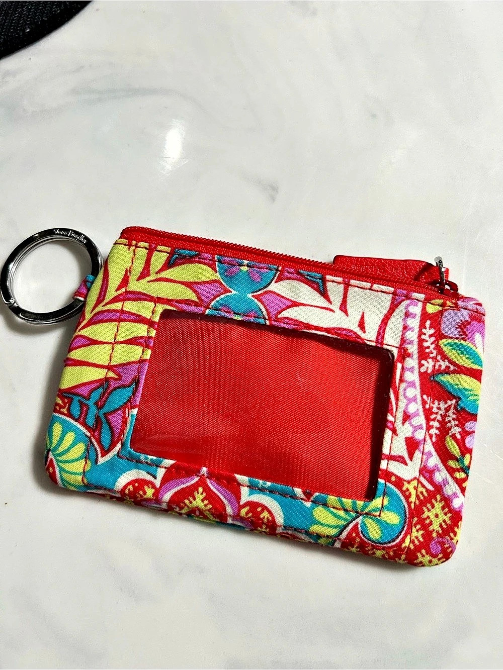 Vera Bradley Paisley in Paradise Zip ID Case Retired EUC Never Carried